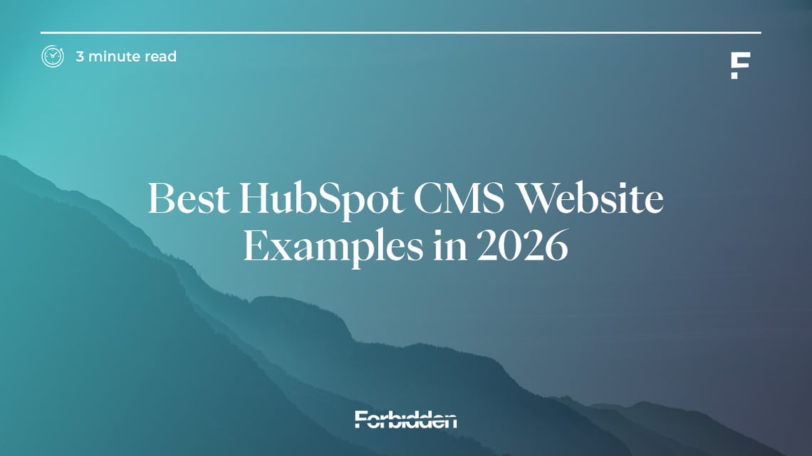 Best HubSpot CMS Website Examples in 2026 | Forbidden Marketing