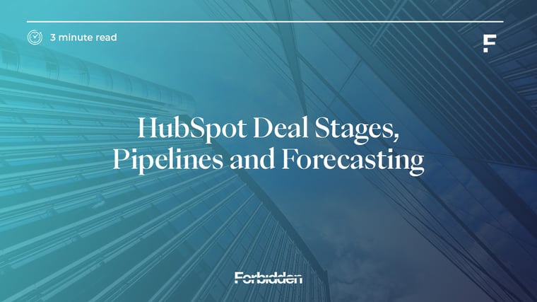Blog Header - HubSpot Deal Stages, Pipelines and Forecasting