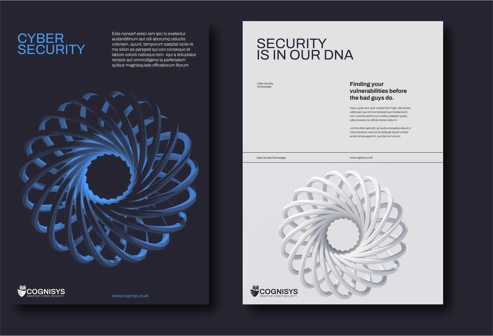 Cognisys mockups Cognisys mockups