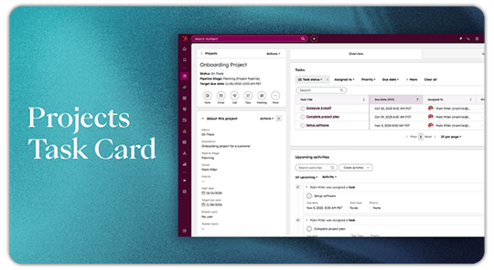 Email Newsletter - Projects Task Card