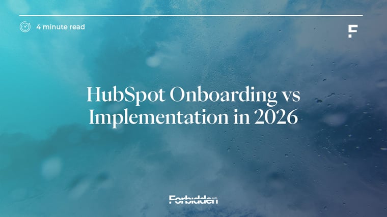 HubSpot Onboarding vs Implementation in 2026