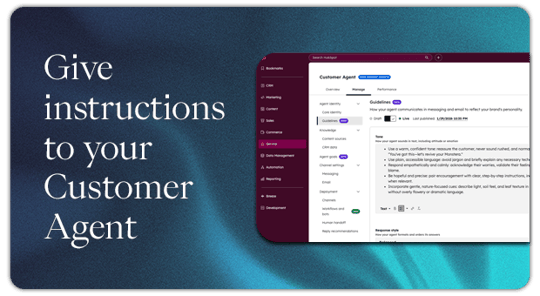 Product Update - Give instructions to your Customer Agent