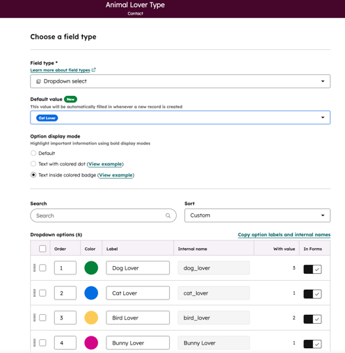 Product Update - Property Values