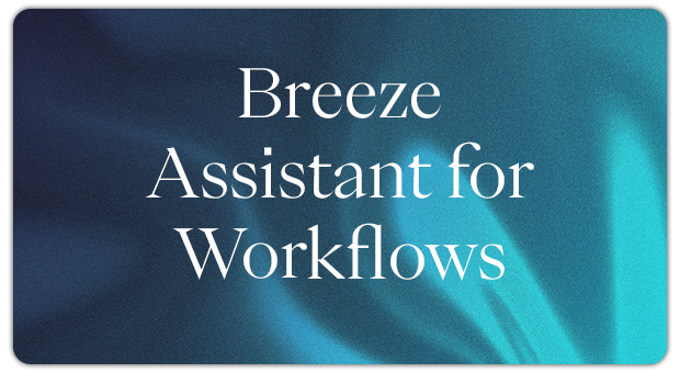 Update - Breeze Workflow Edit
